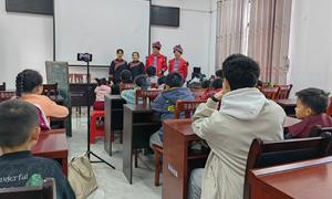 广西天等县龙茗镇：“非”进社区 “遗”乐童心